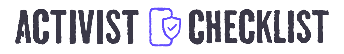 Activist Checklist Home